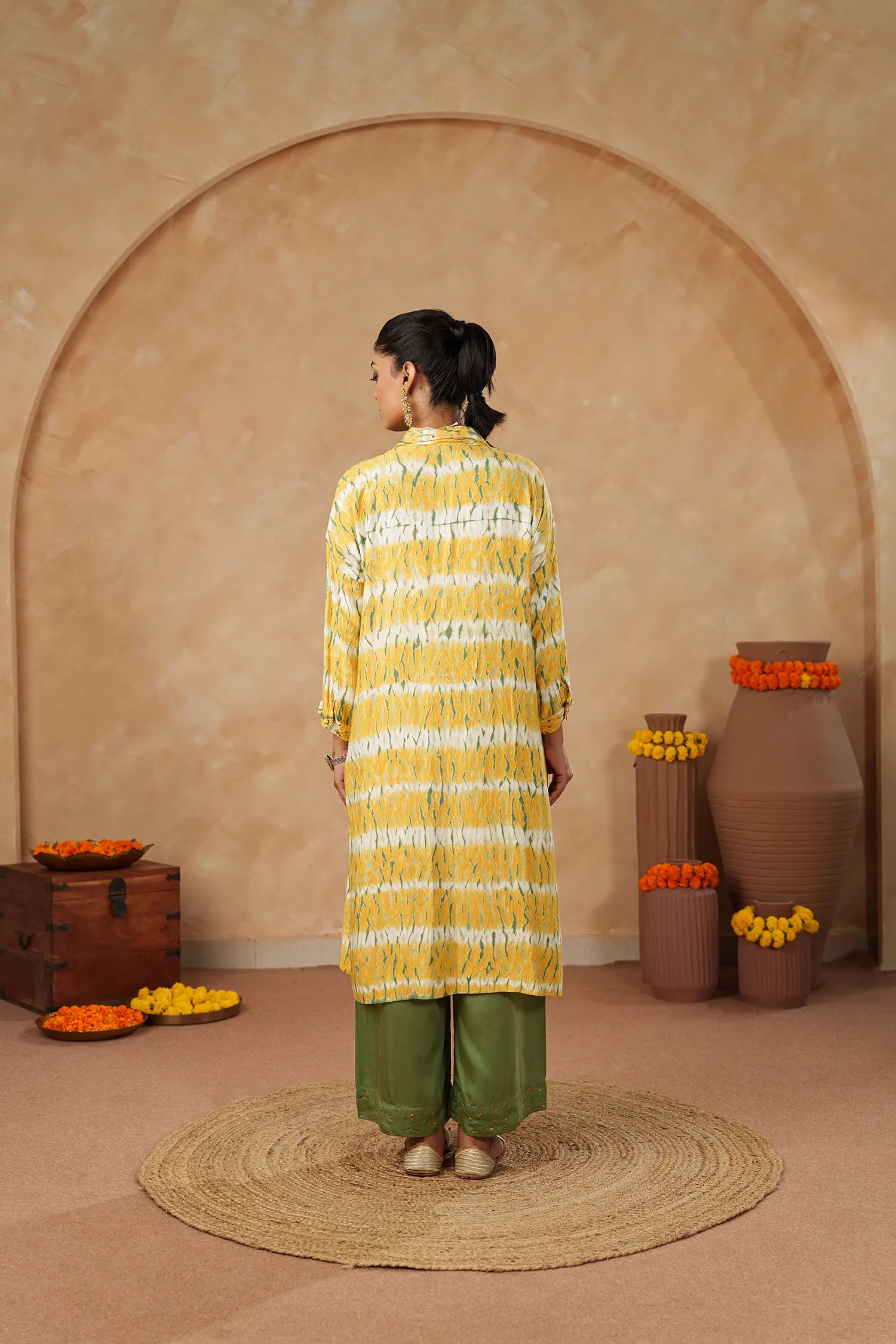 Long Joshi Tie-Dye Kurta