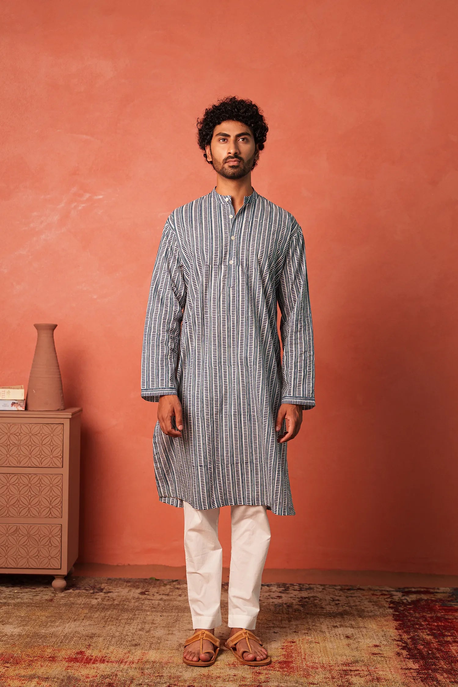 Men's Hanblock Printed Kurta