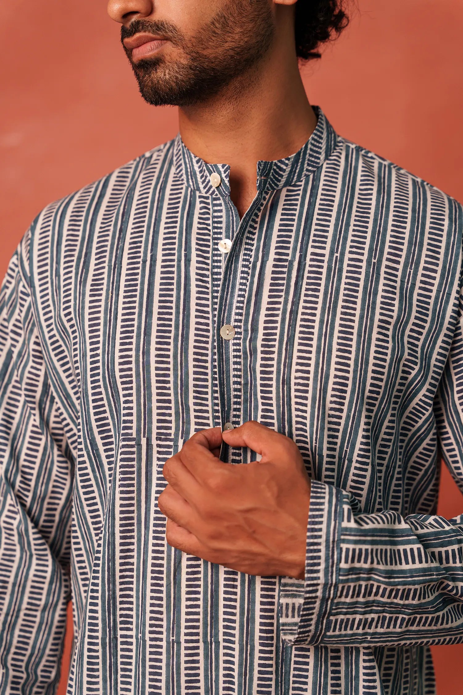 Men's Hanblock Printed Kurta