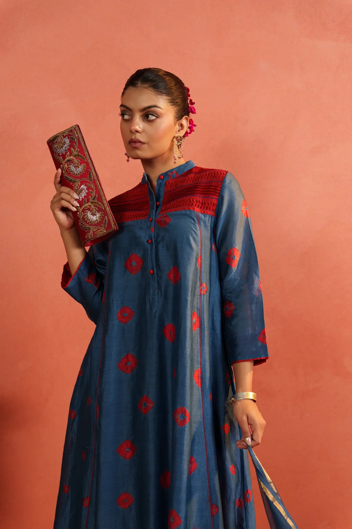 Tara Bandhani Kurta