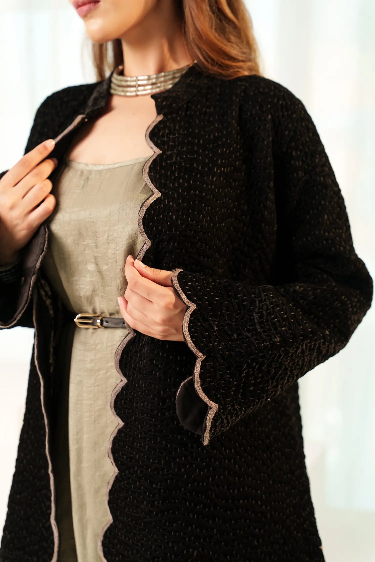 Rose Coat - Silk Velvet