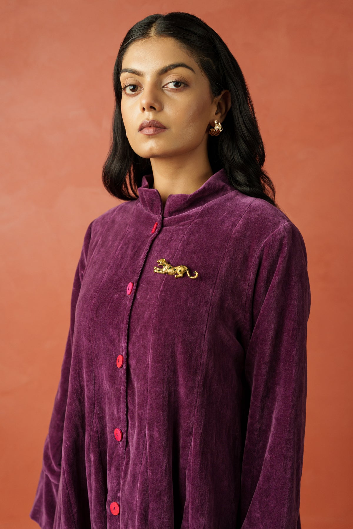 Balloon Coat - Cotton Velvet