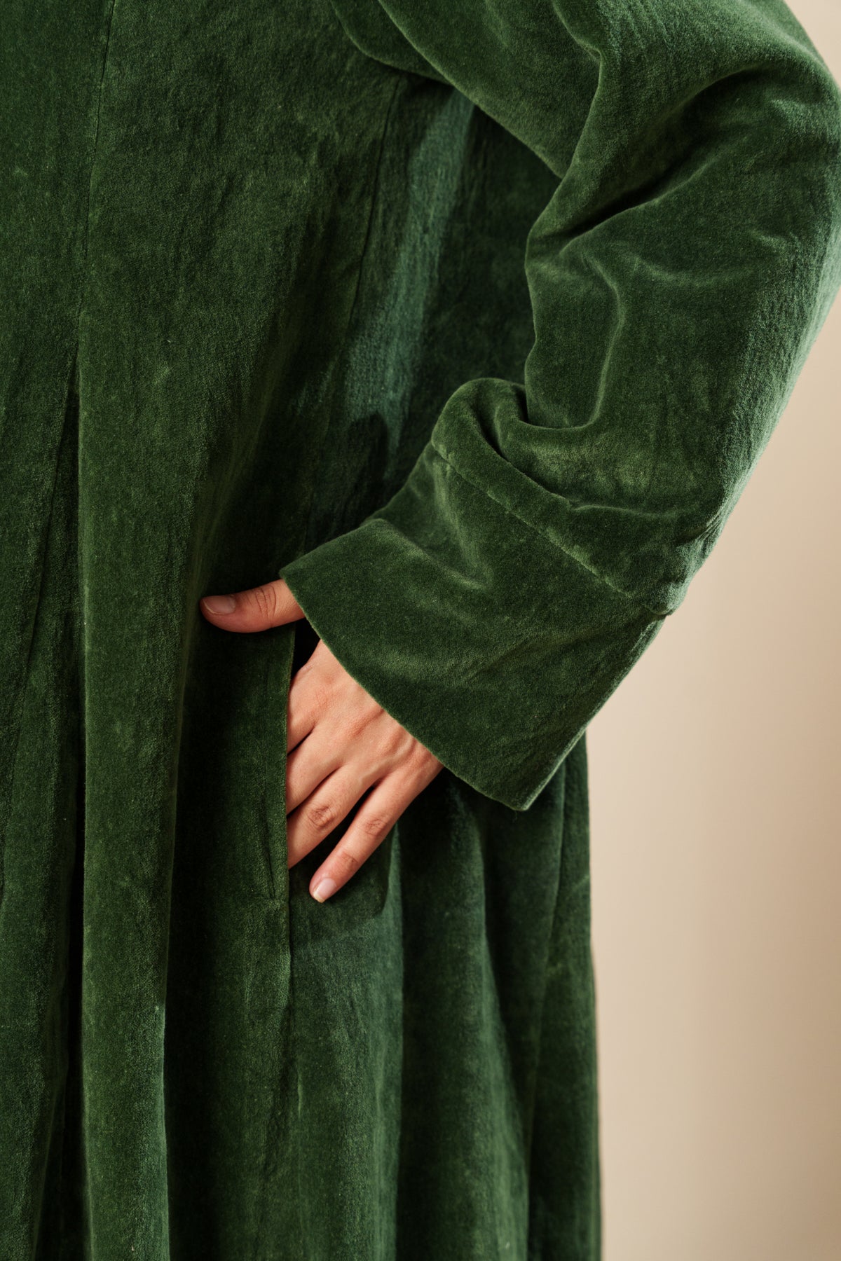 Balloon Coat - Cotton Velvet