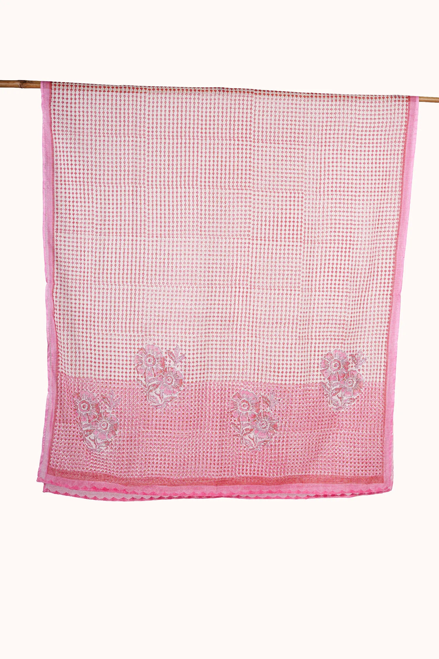 Handblock Printed Kota Doriya Dupatta