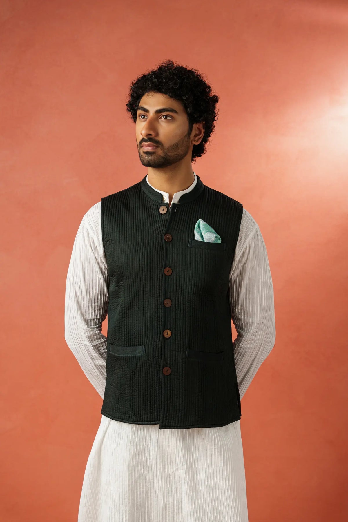 Men's Nehru Vest - Modal Satin
