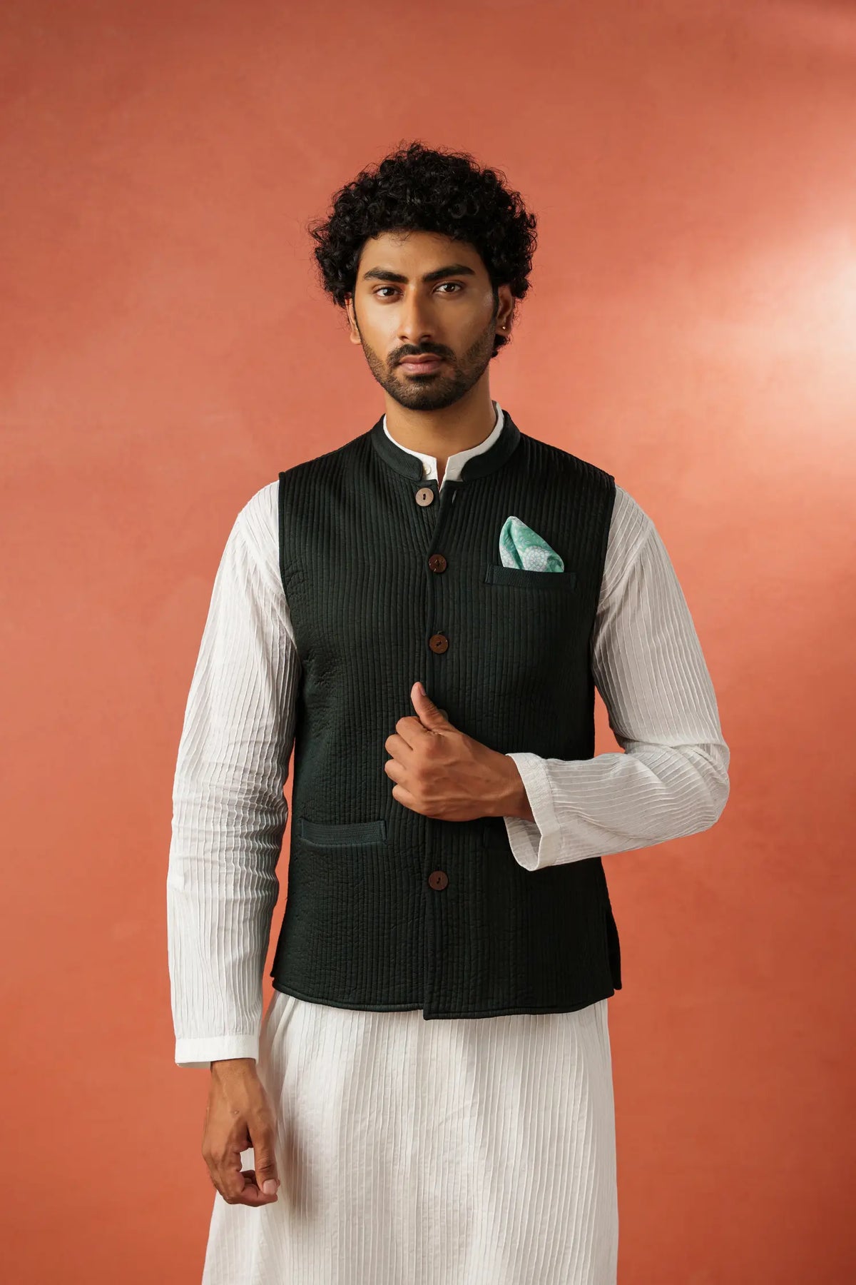 Men's Nehru Vest - Modal Satin