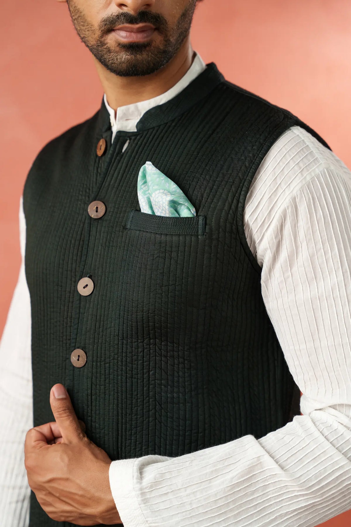 Men's Nehru Vest - Modal Satin