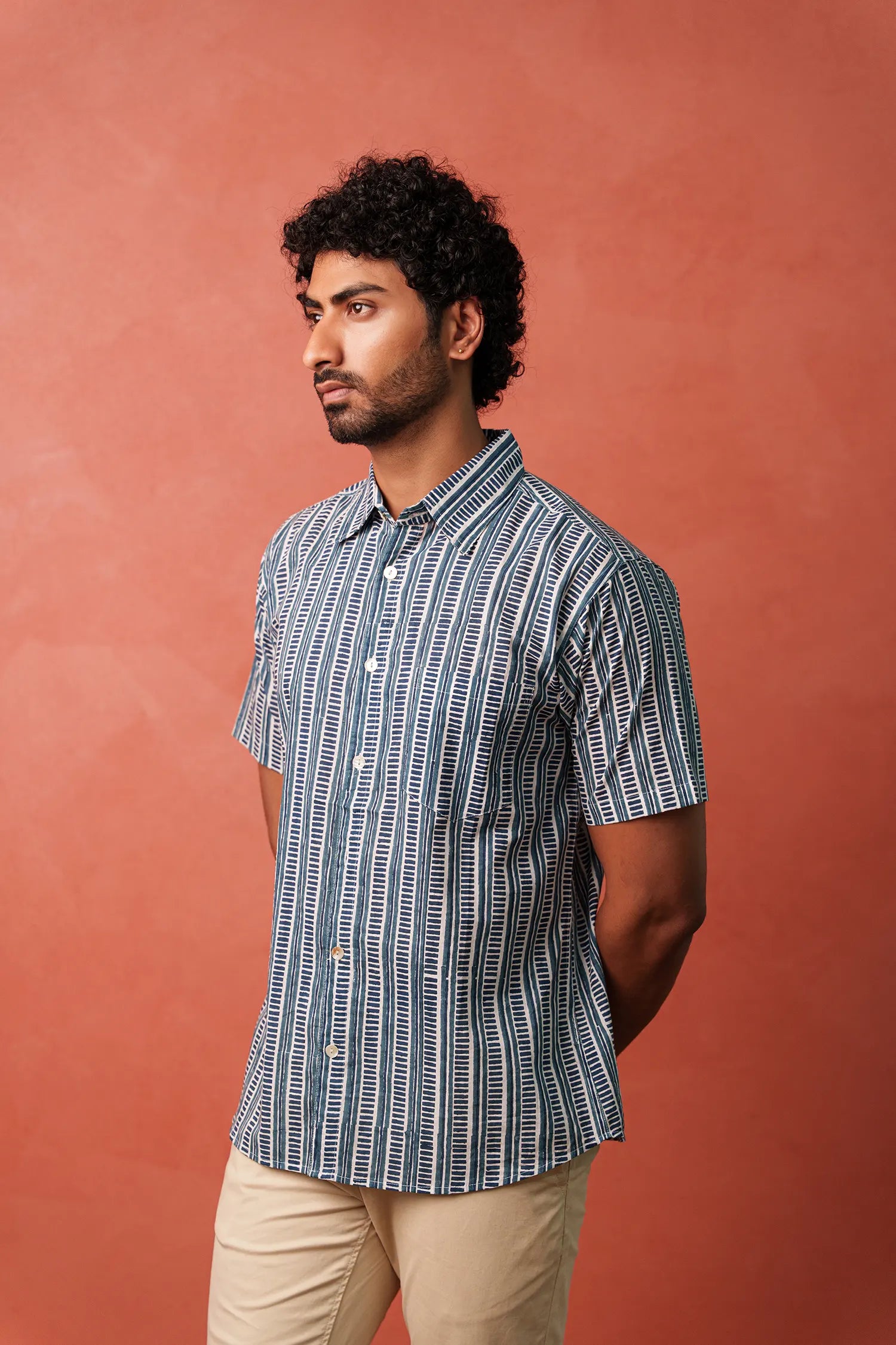 Men's Hanblock Printed Half Sleeves shirt