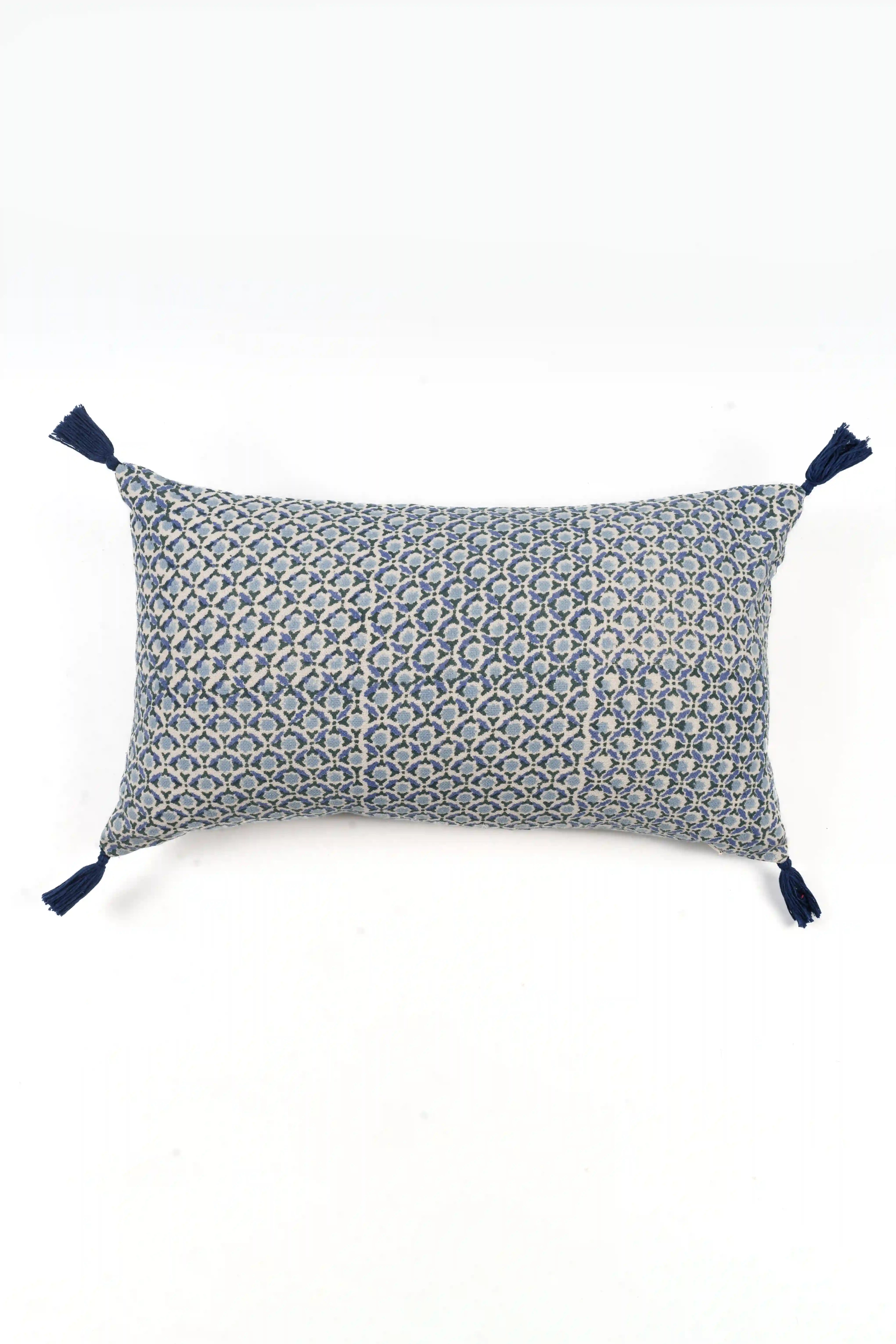 Neelaya Booti Cushion Cover