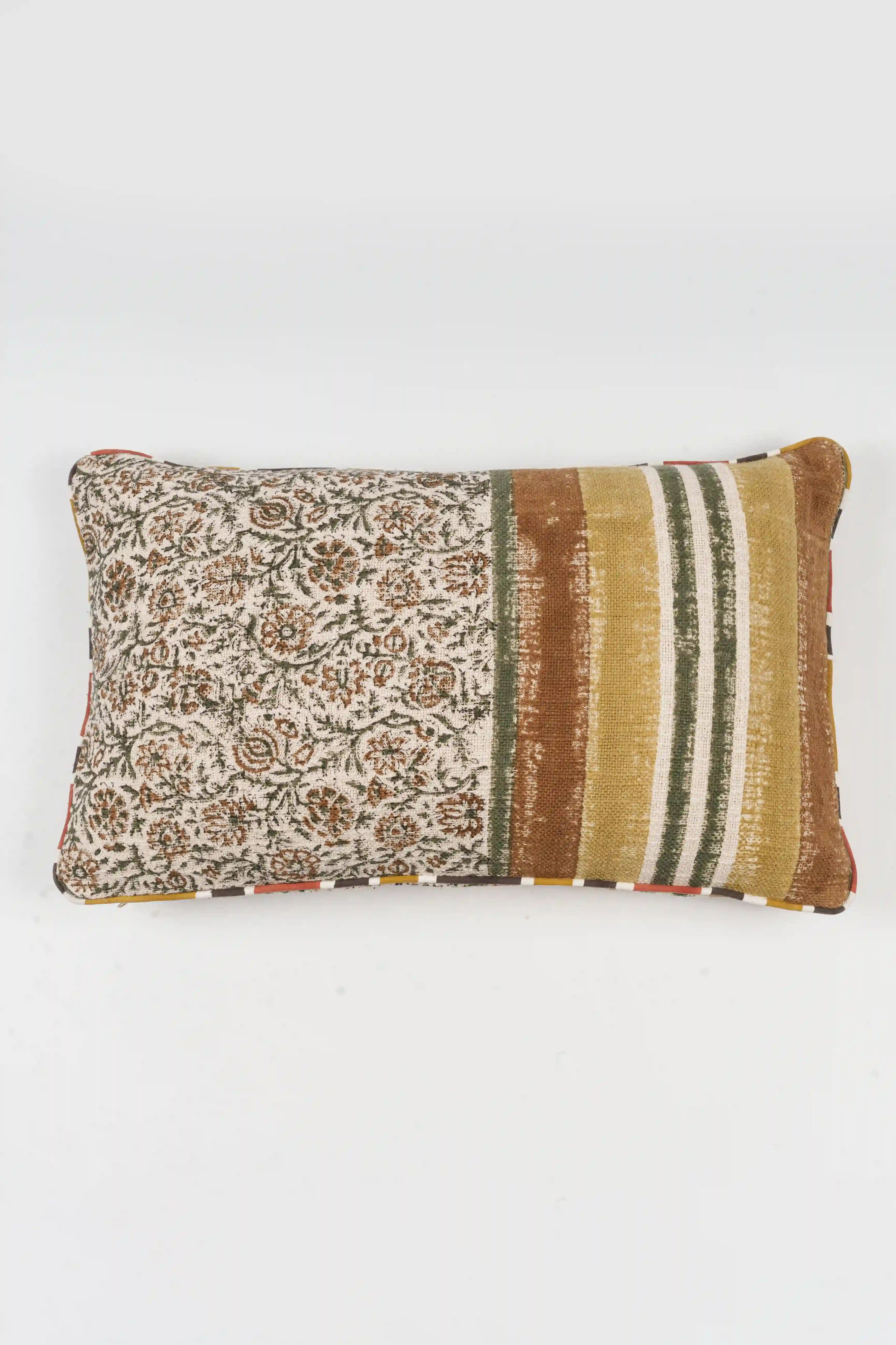 Aangan Ochre Cushion Cover