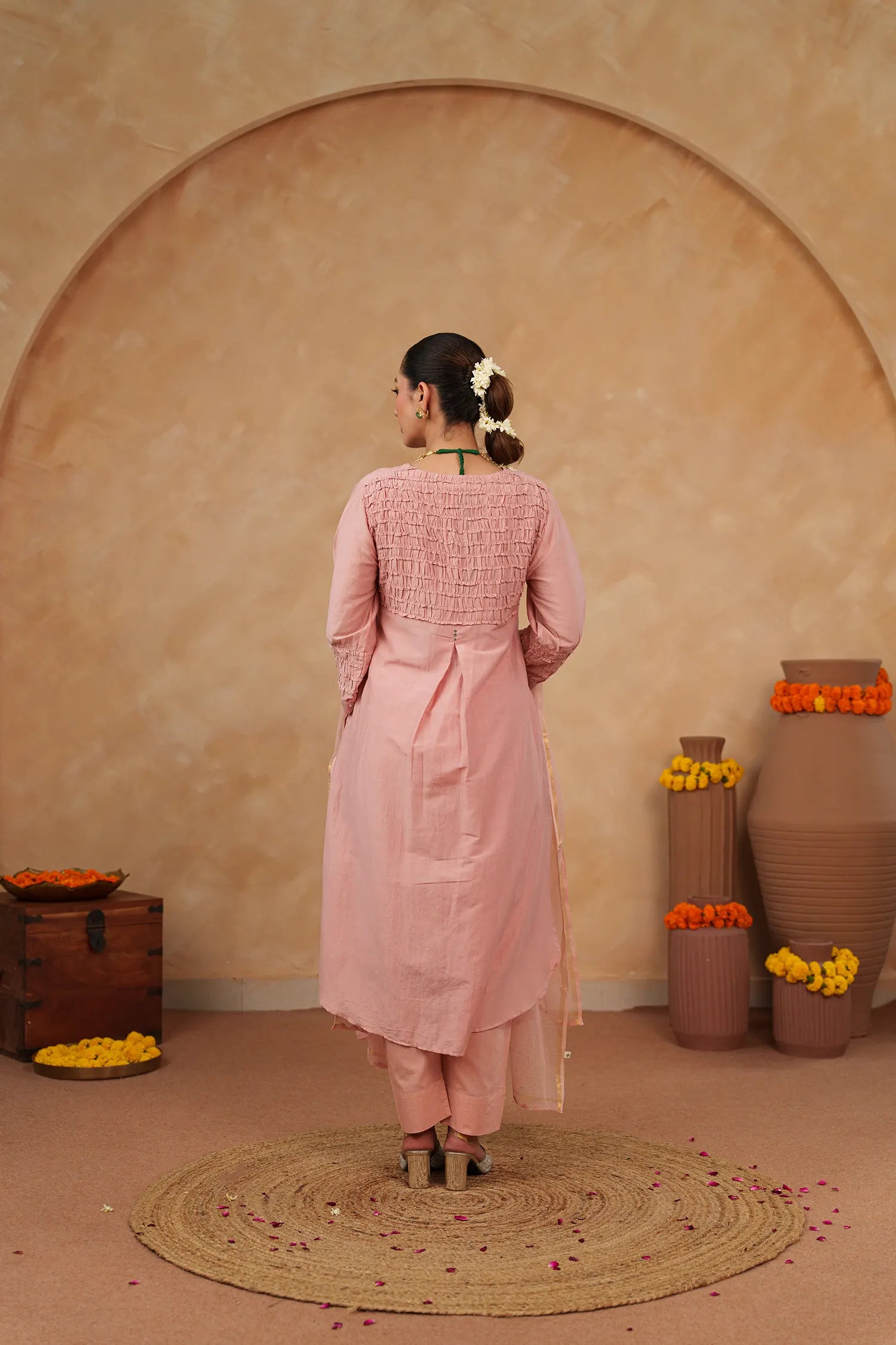 Gulnar Chanderi Kurta