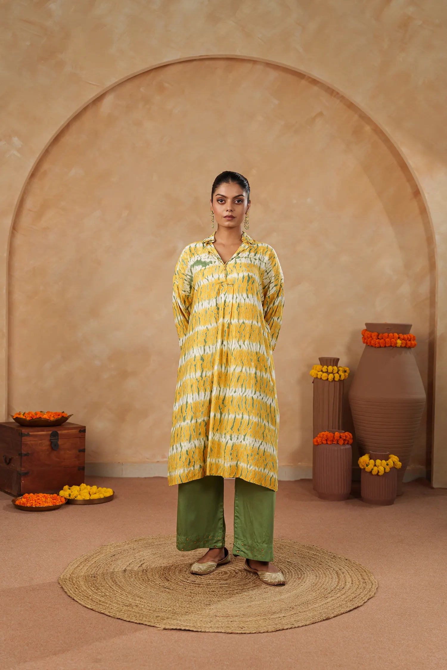 Long Joshi Tie-Dye Kurta