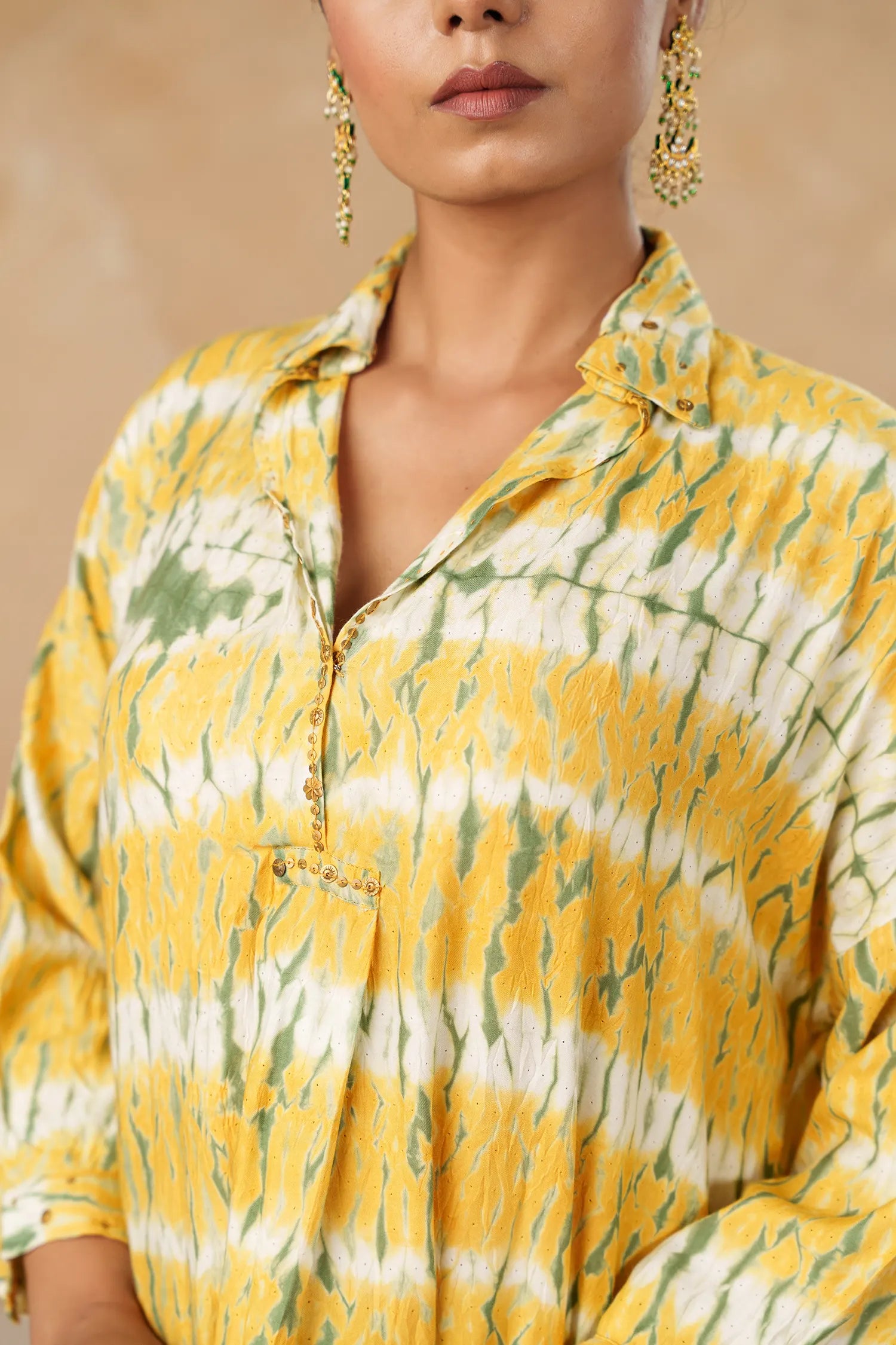Long Joshi Tie-Dye Kurta