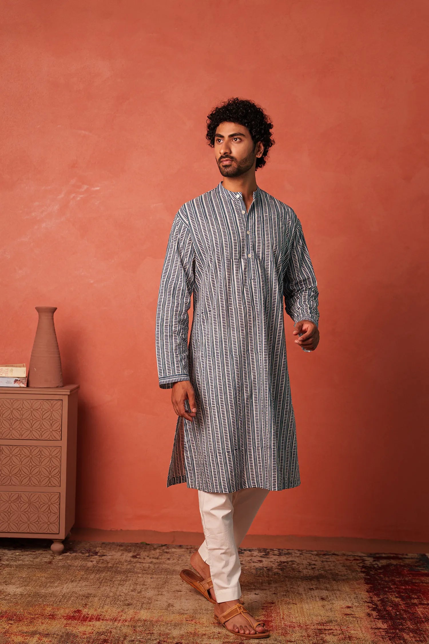Men's Hanblock Printed Kurta