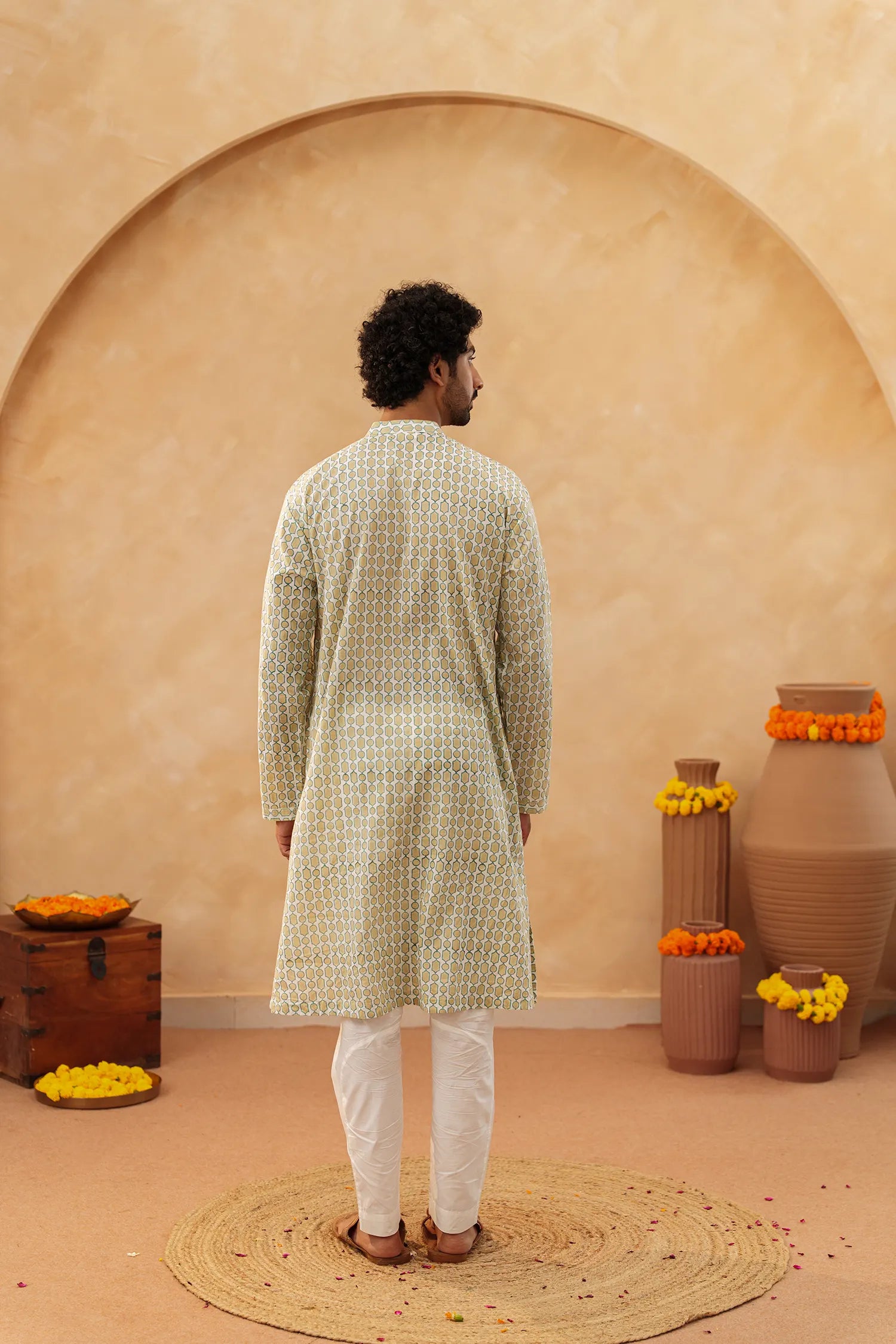 Men's Hanblock Printed Kurta