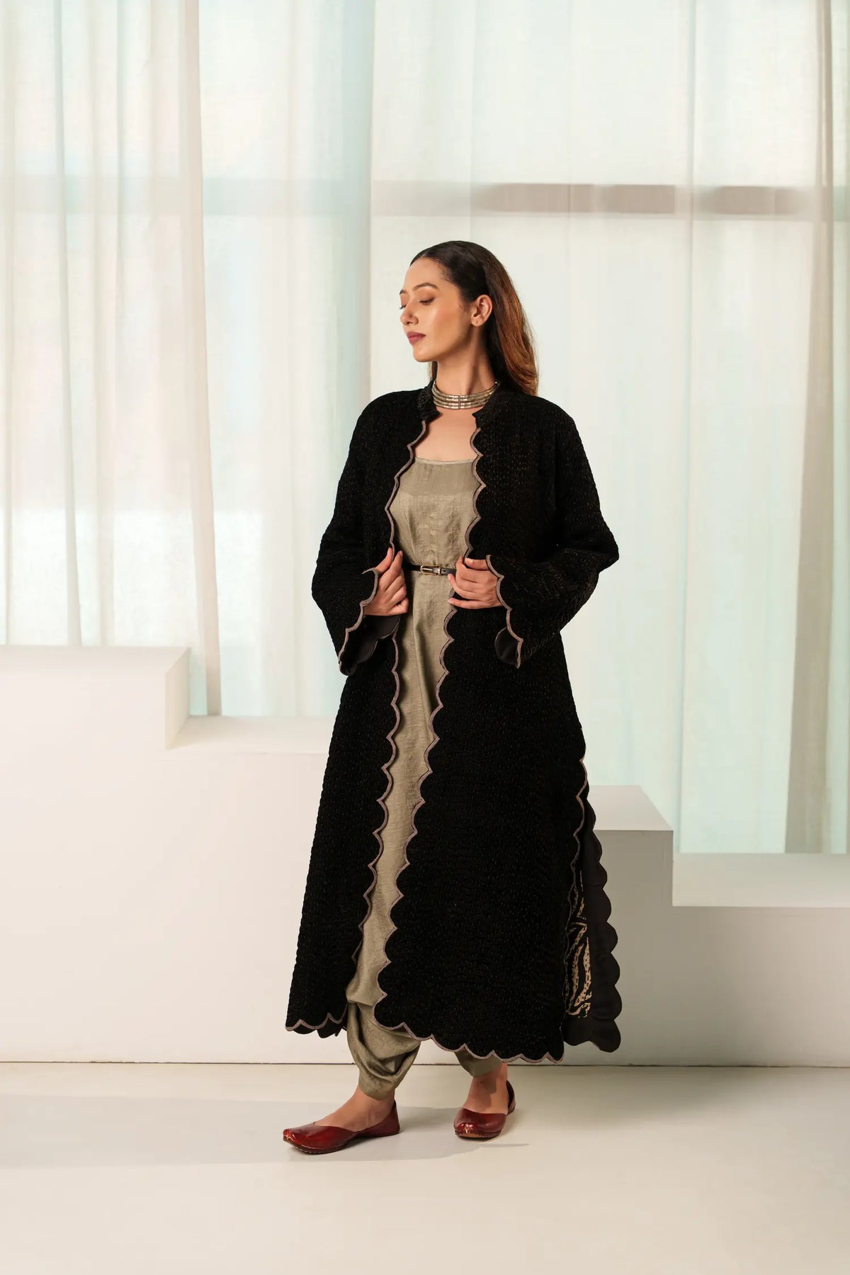 Rose Coat - Silk Velvet