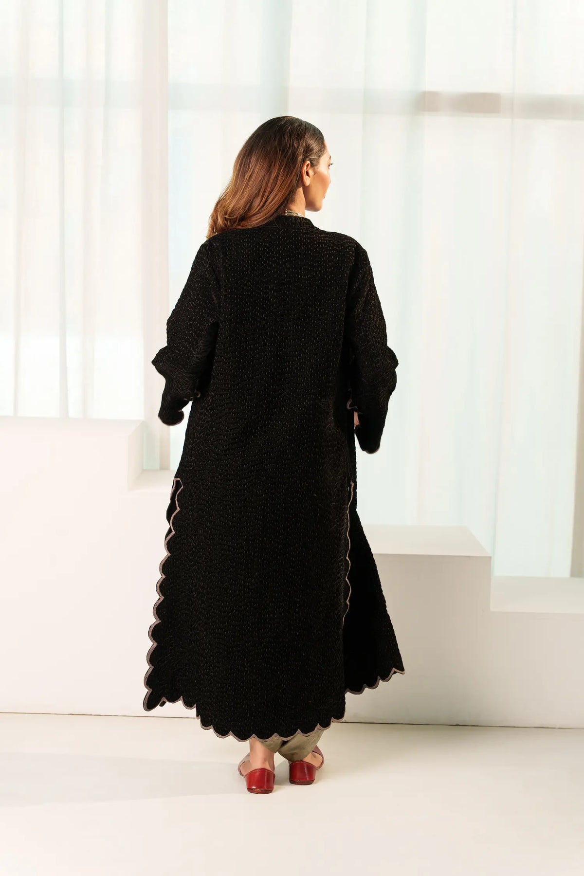 Rose Coat - Silk Velvet
