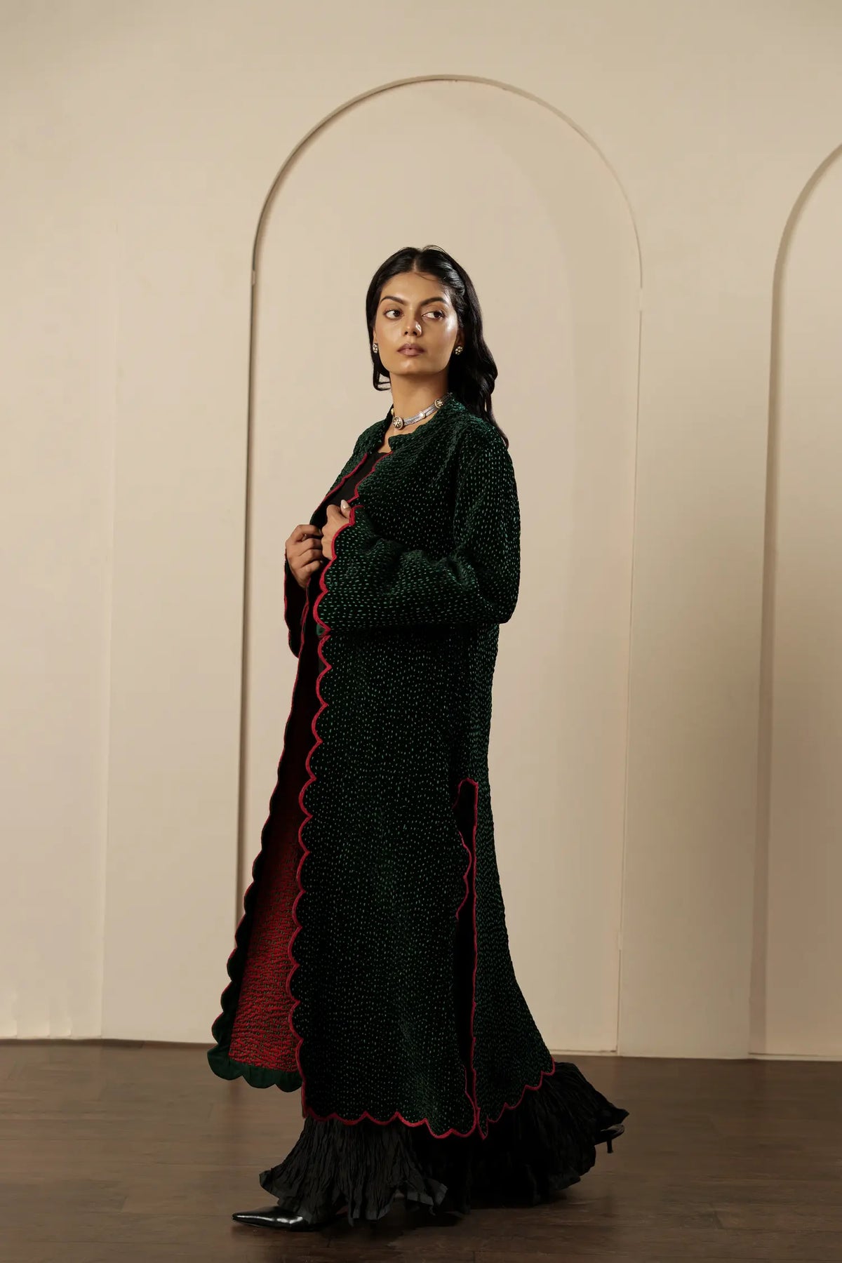 Rose Coat - Silk Velvet