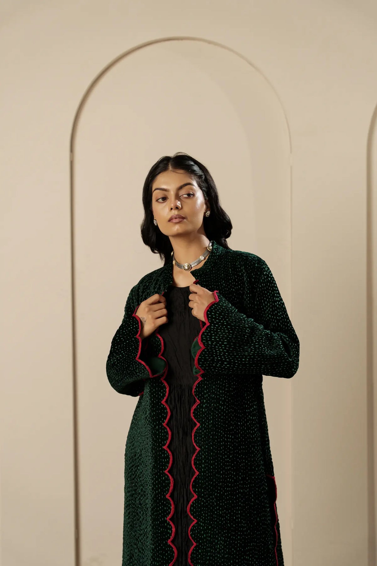 Rose Coat - Silk Velvet