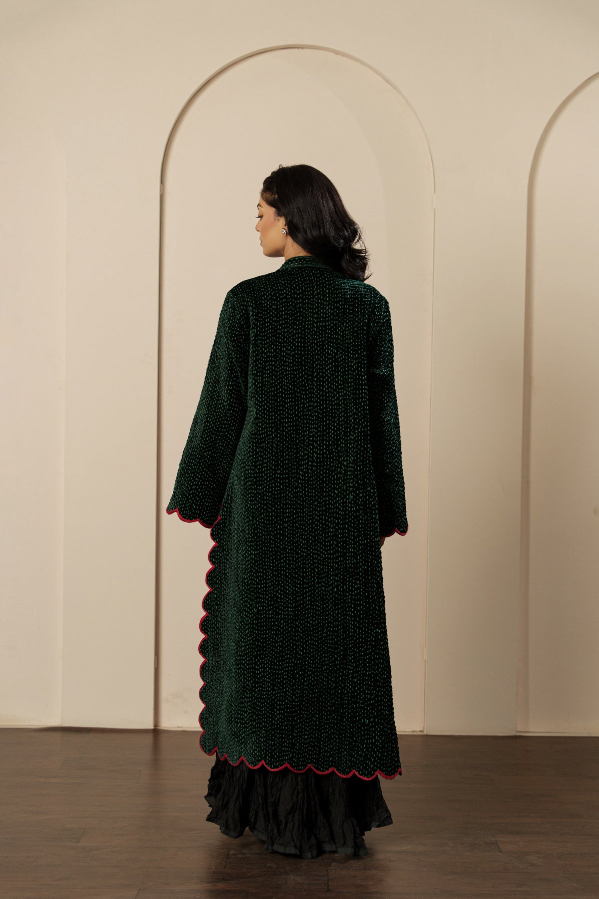Rose Coat - Silk Velvet