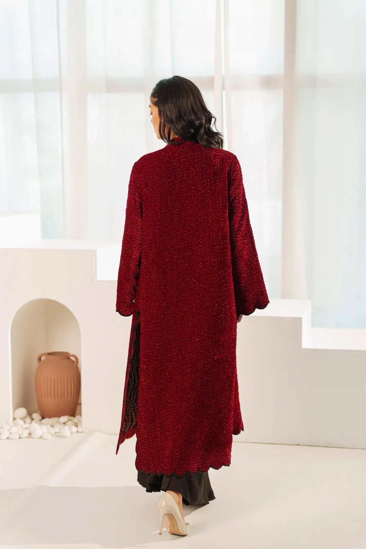 Rose Coat - Silk Velvet