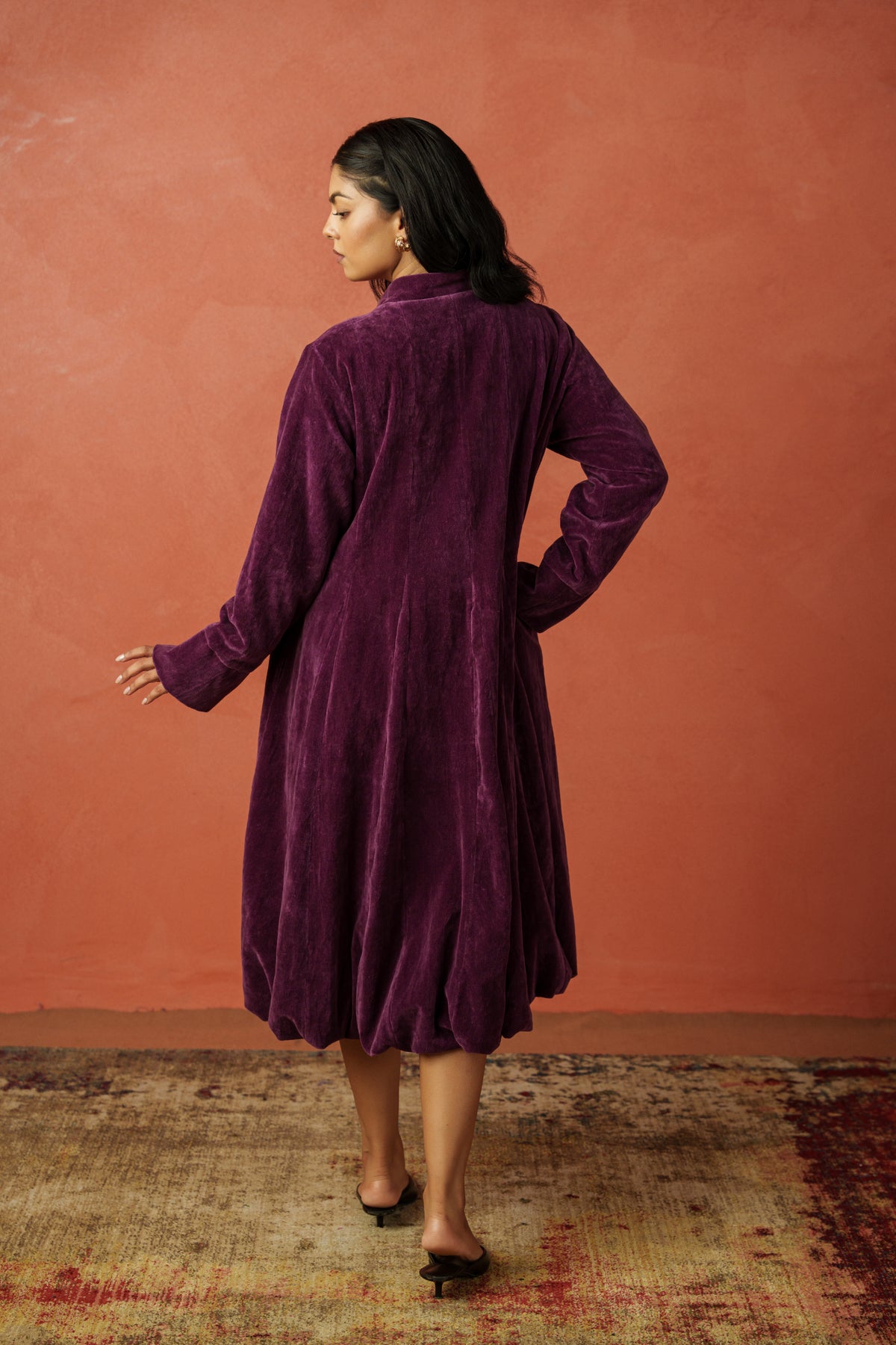 Balloon Coat - Cotton Velvet