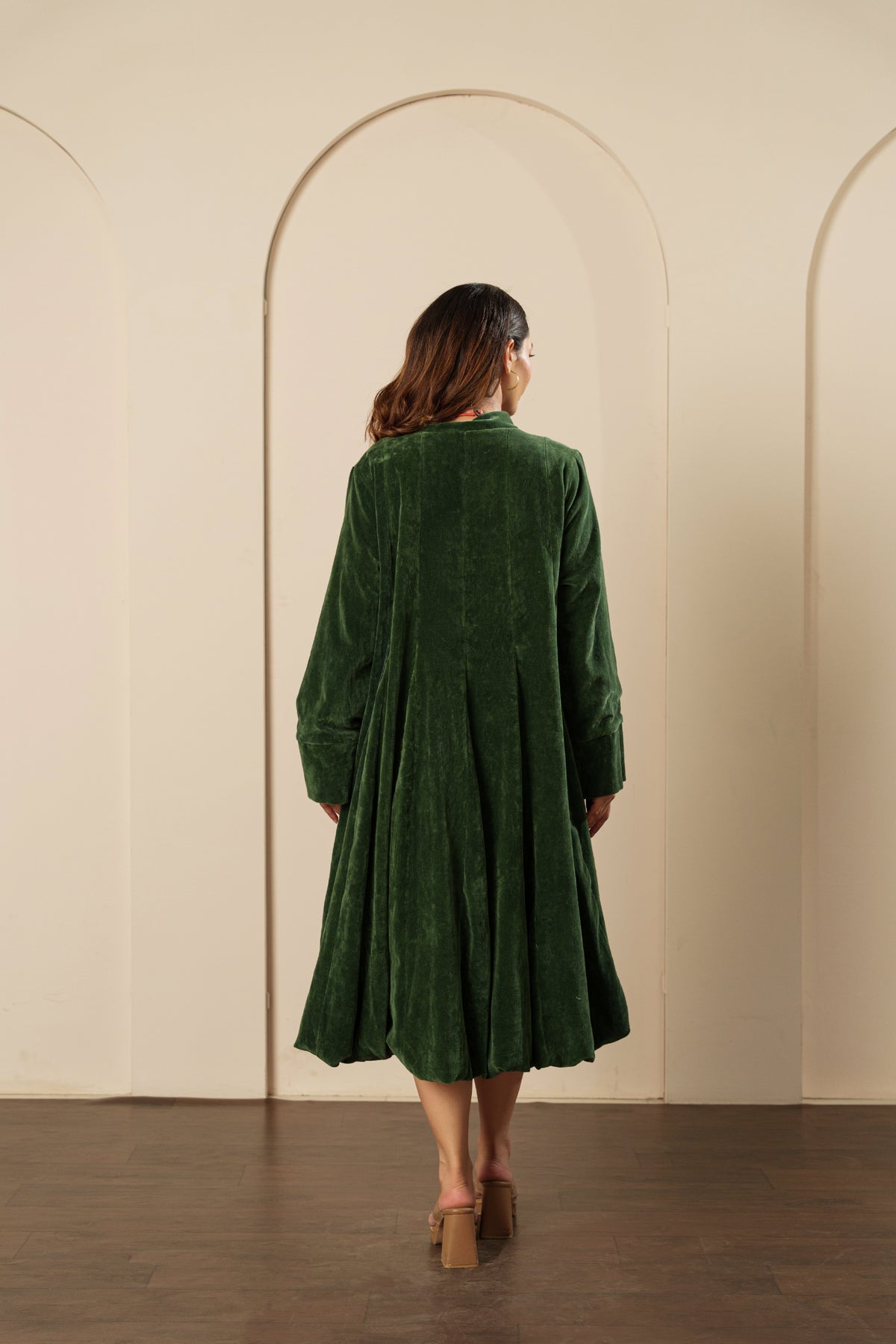 Balloon Coat - Cotton Velvet