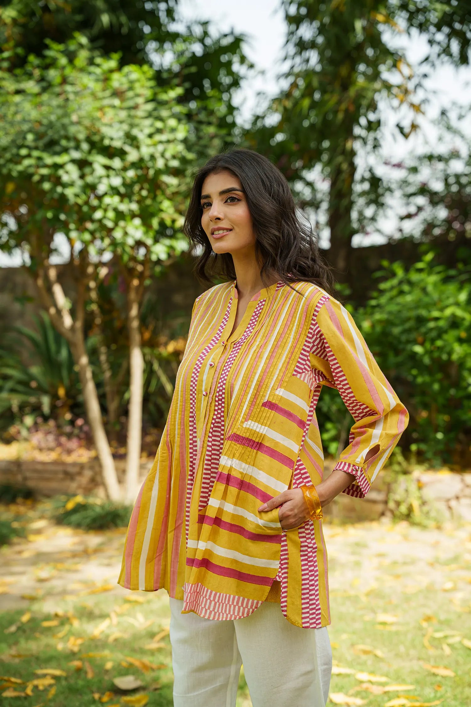 Pintuck Tunic