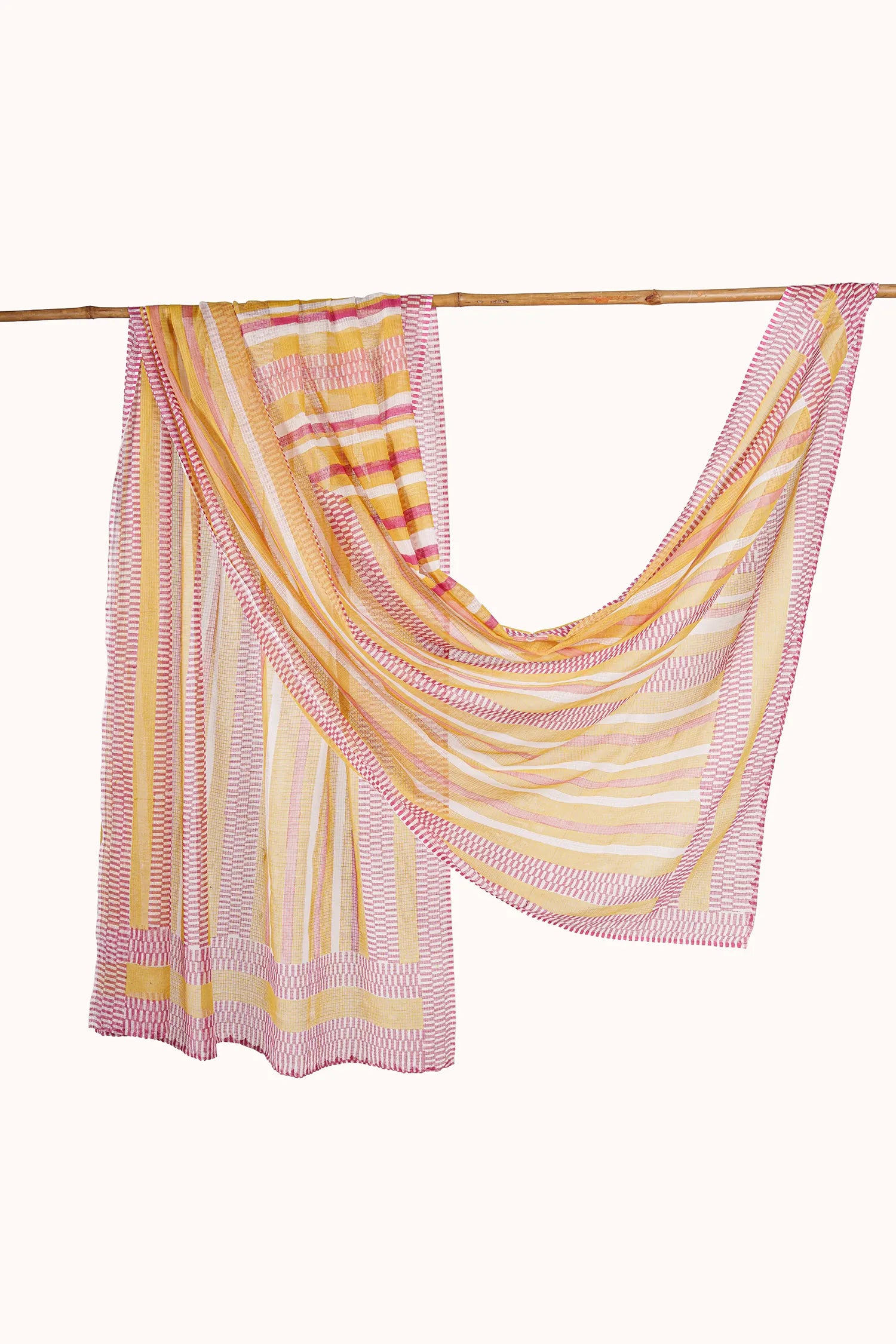 Handblock Printed Kota Doriya Dupatta