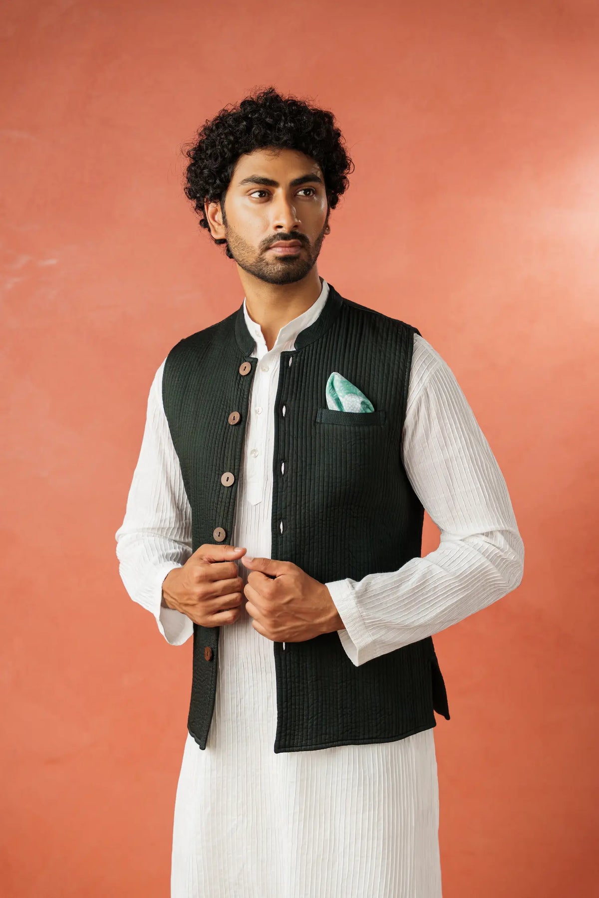 Men's Nehru Vest - Modal Satin