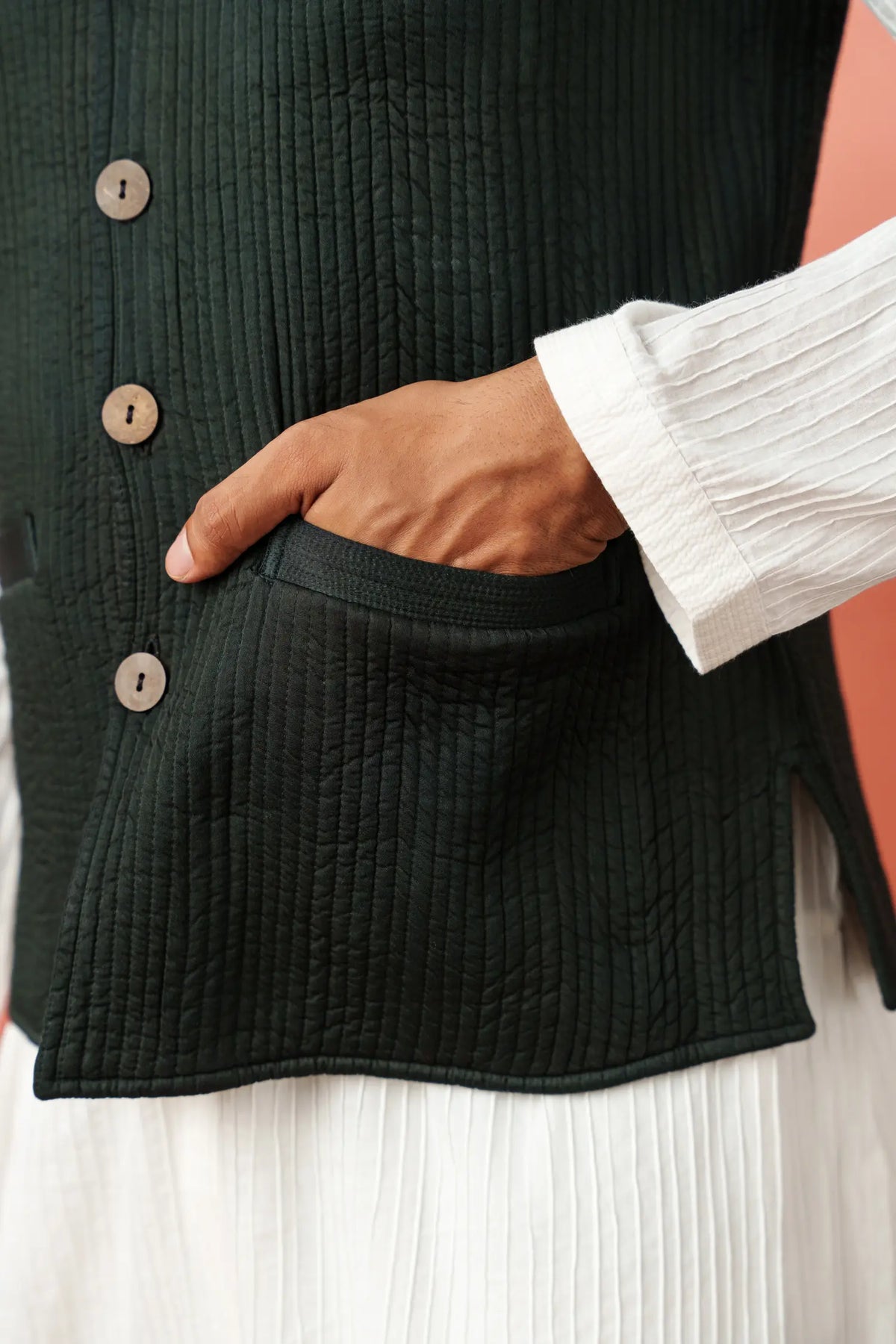 Men's Nehru Vest - Modal Satin