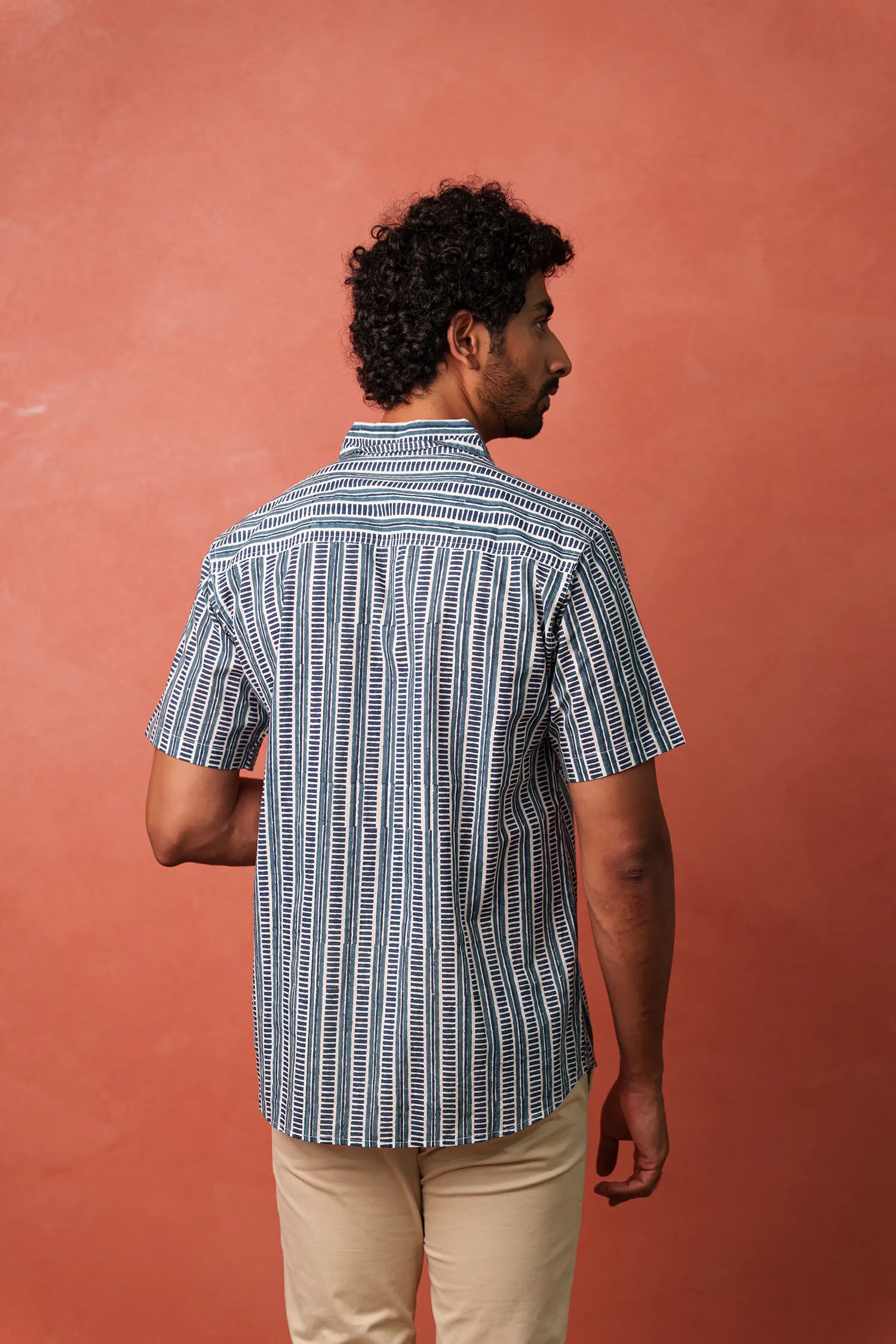 Men's Hanblock Printed Half Sleeves shirt
