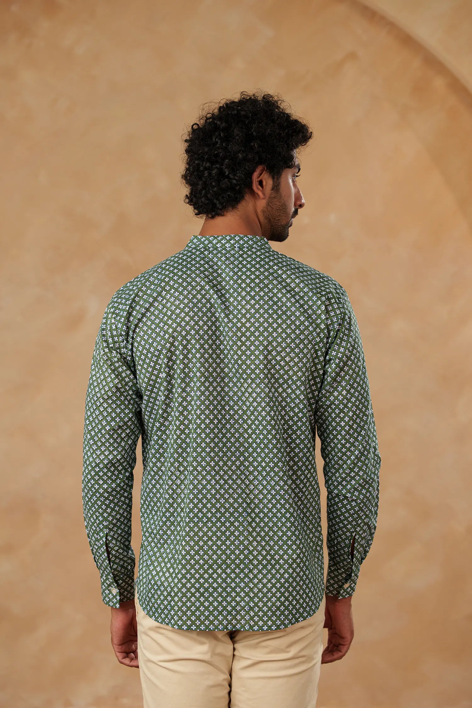 Men's Handblock Printed Guru shirt