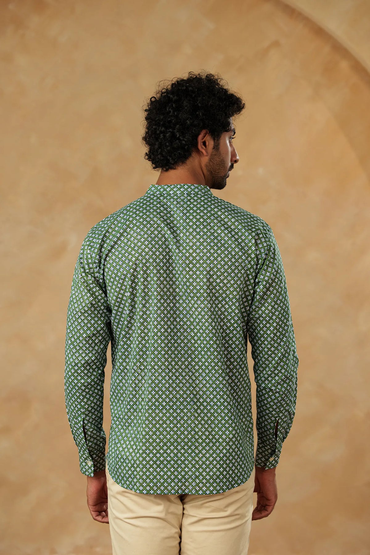 Men's Handblock Printed Guru shirt