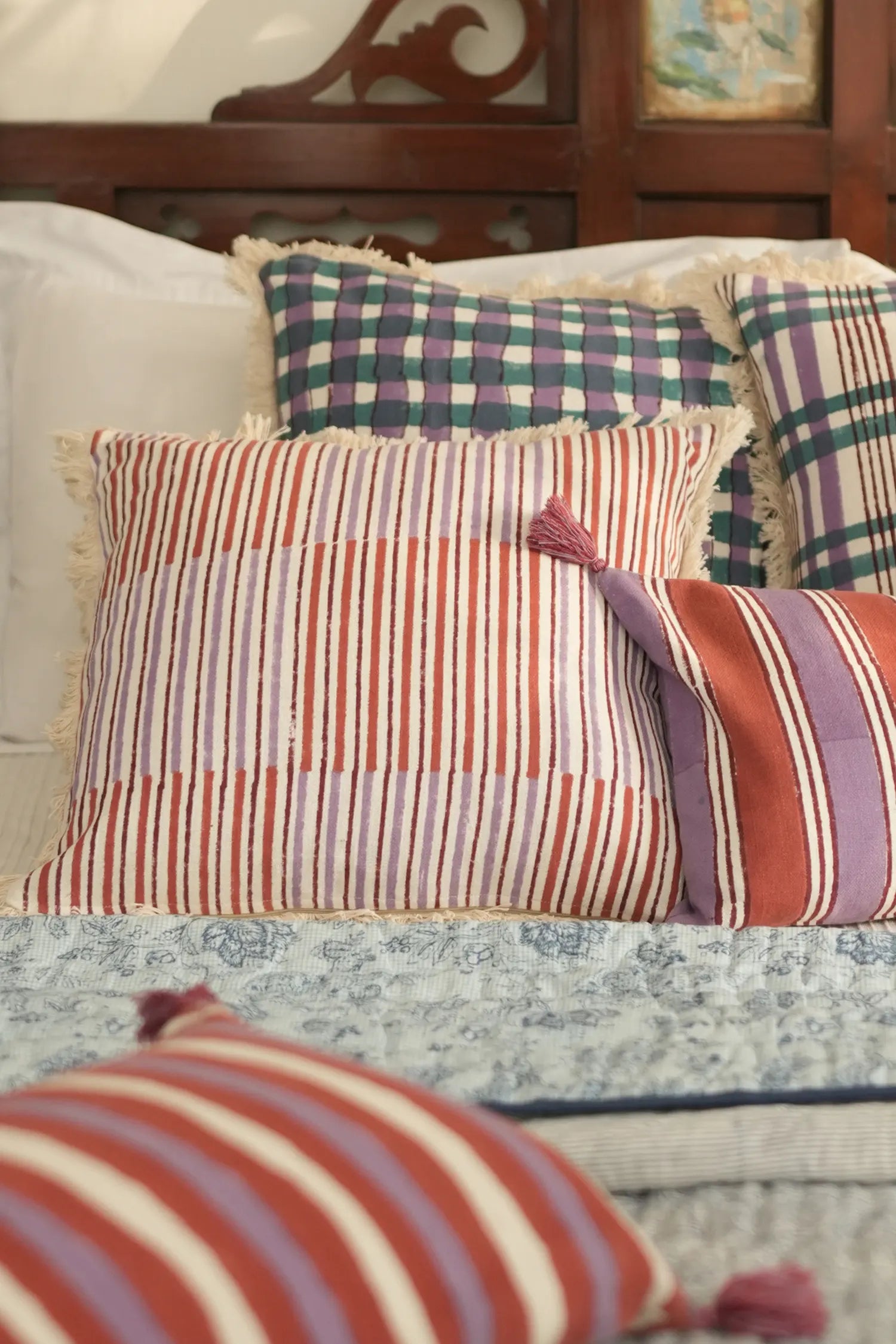 Marlo Mint Cushion Cover
