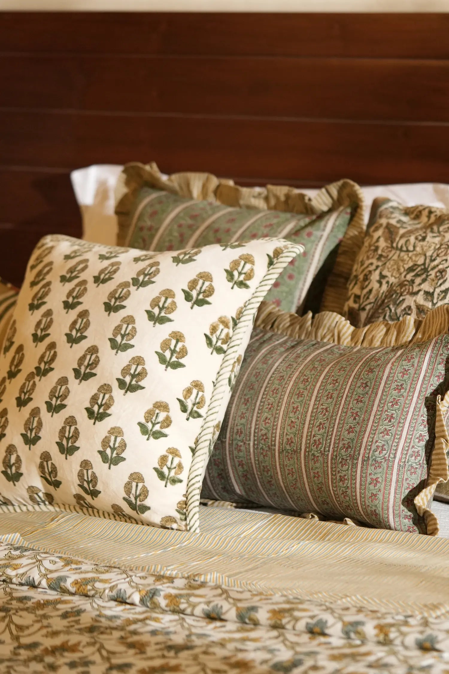 Bageecha Stripe Cushion Cover