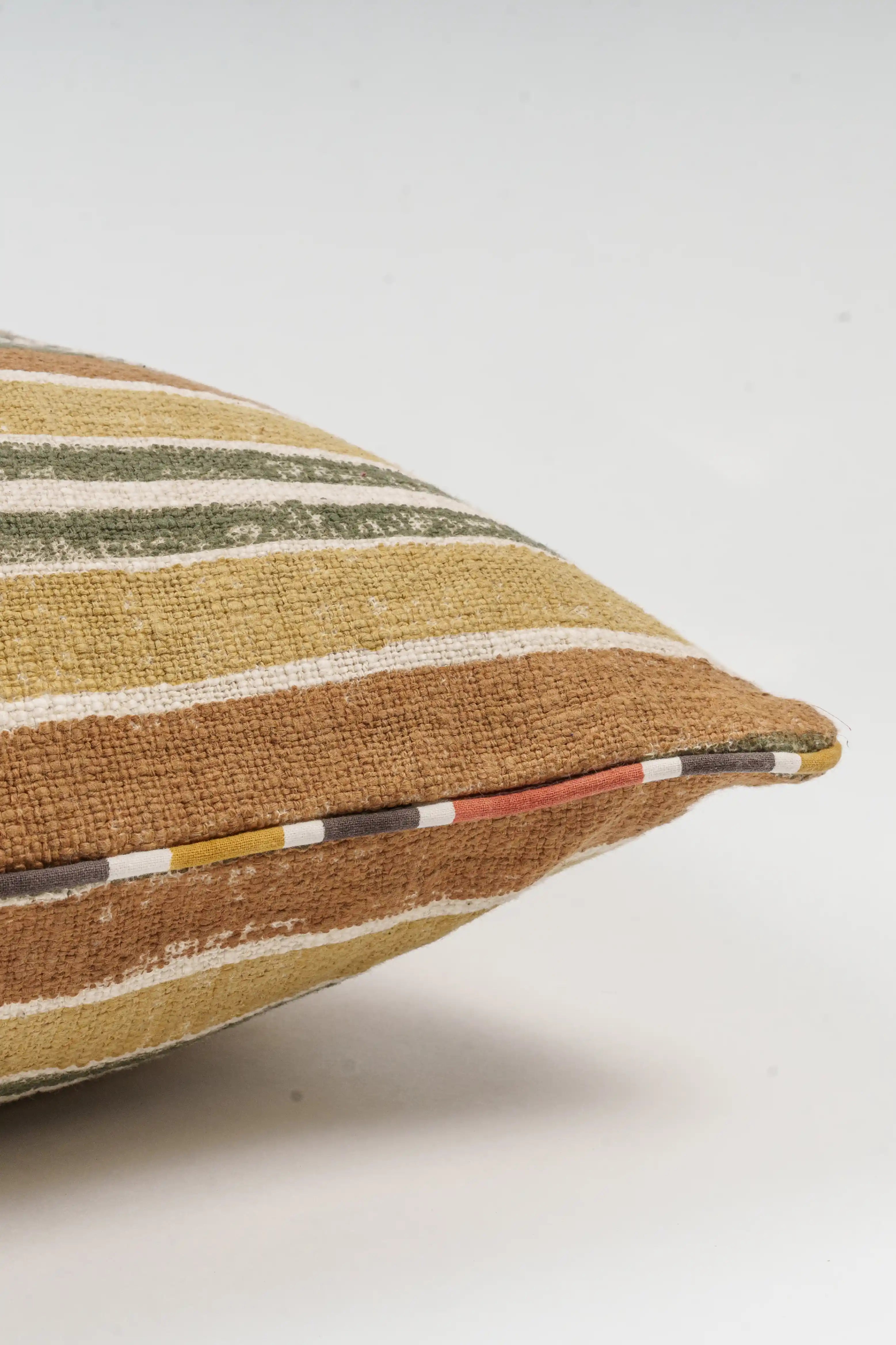 Aangan Saffron Cushion Cover