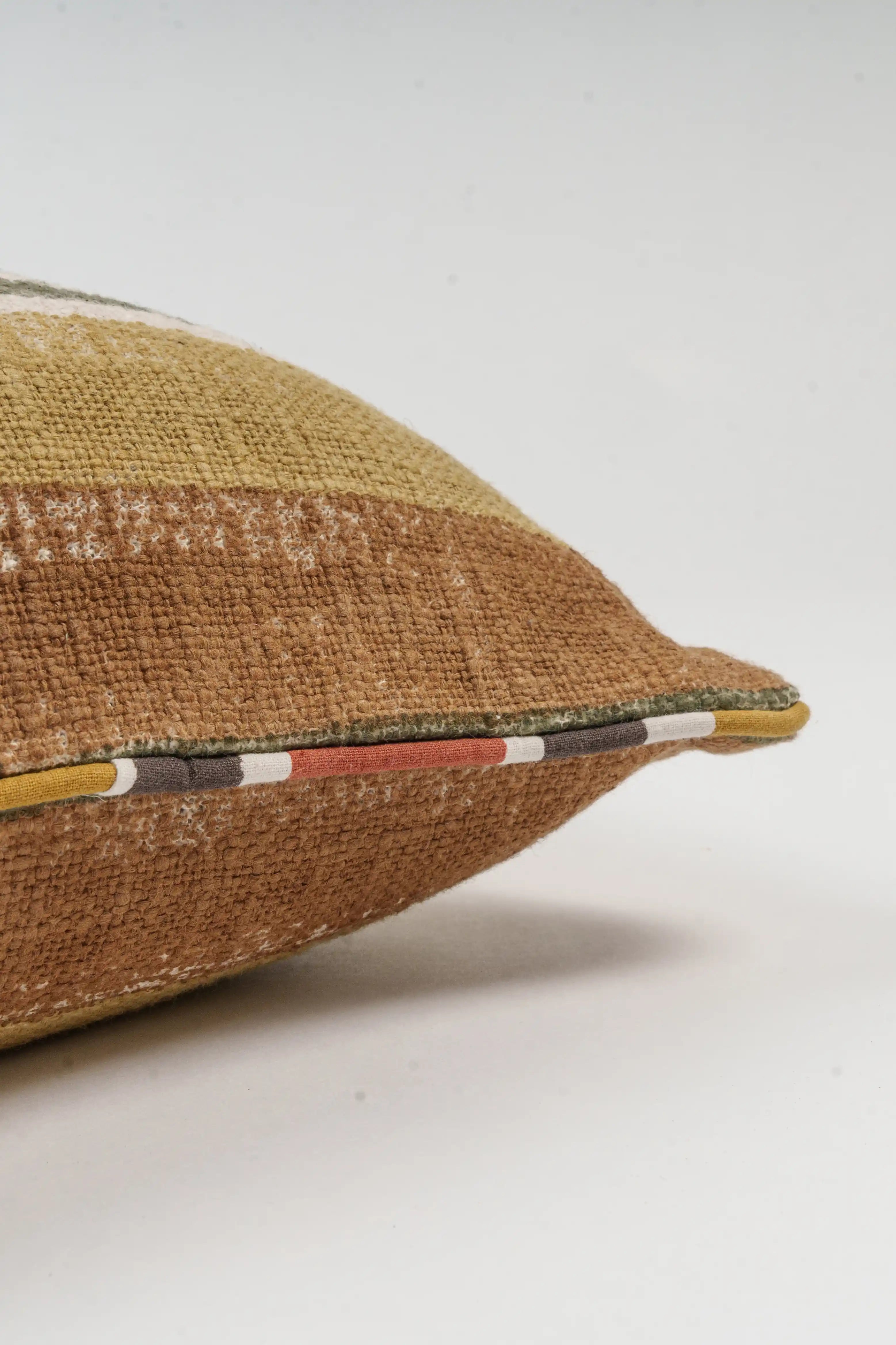 Aangan Ochre Cushion Cover