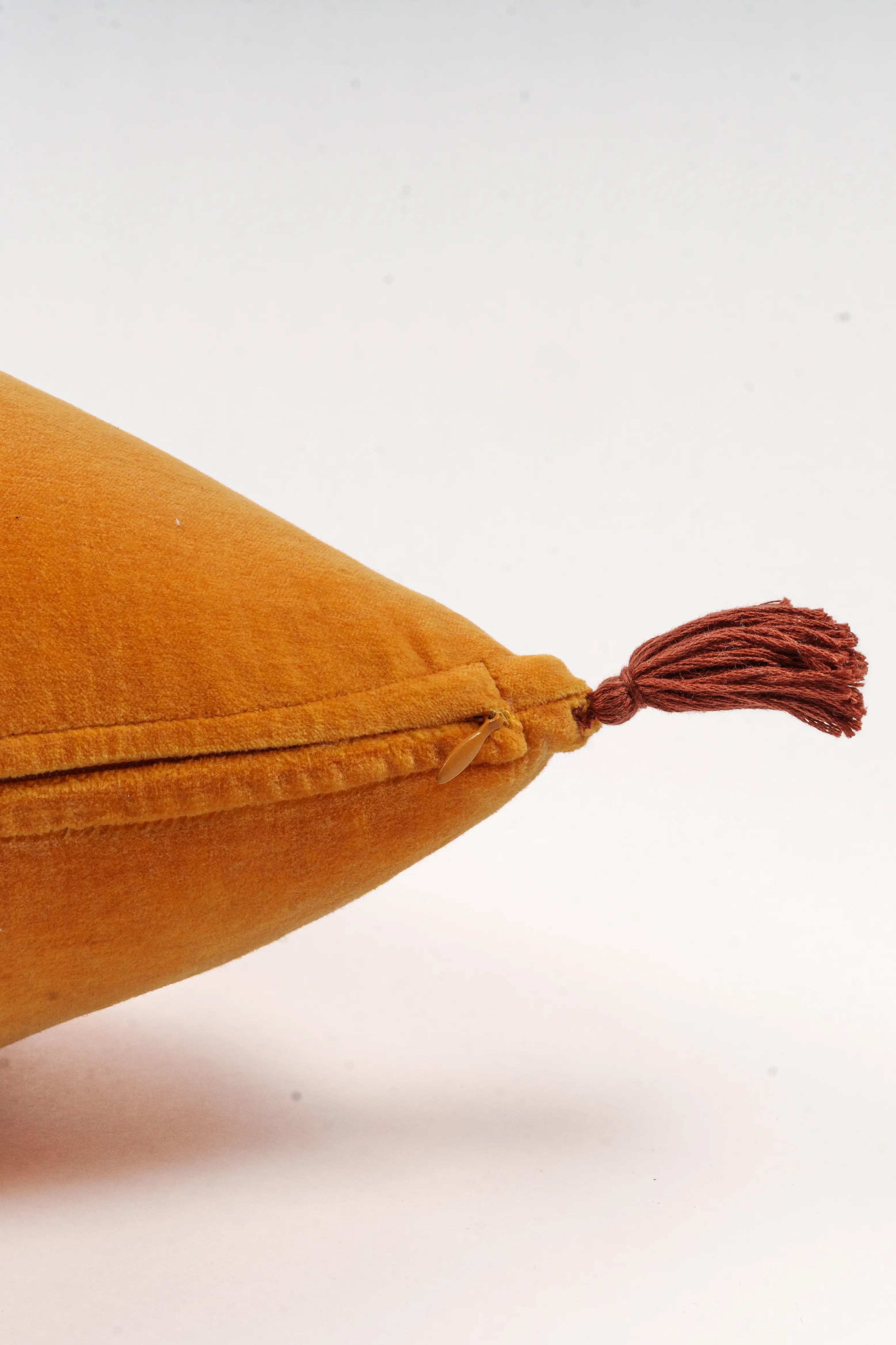 Cotton Velvet Cushion Cover - Mustard