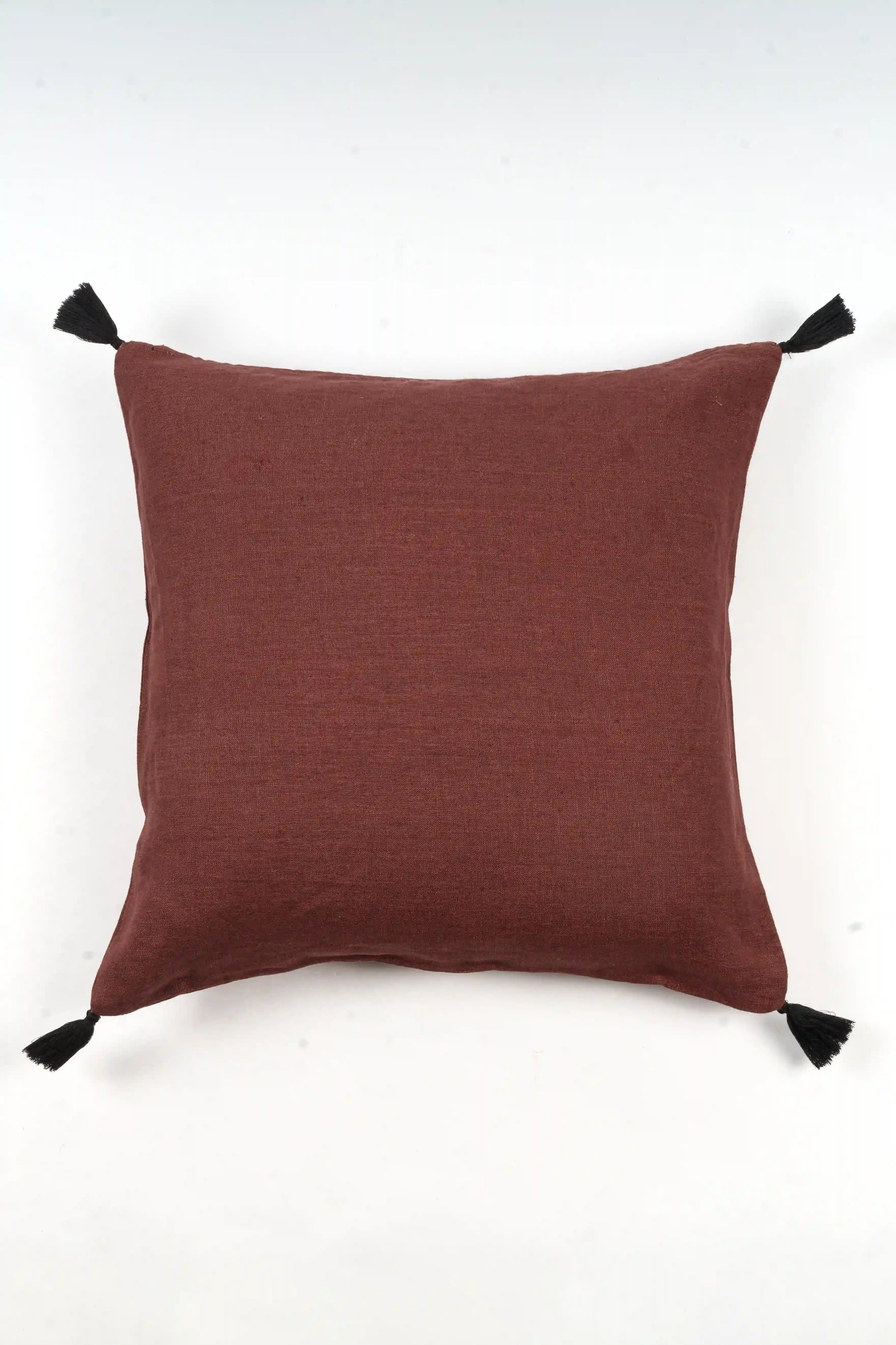 Linen Cushion Cover - Brown