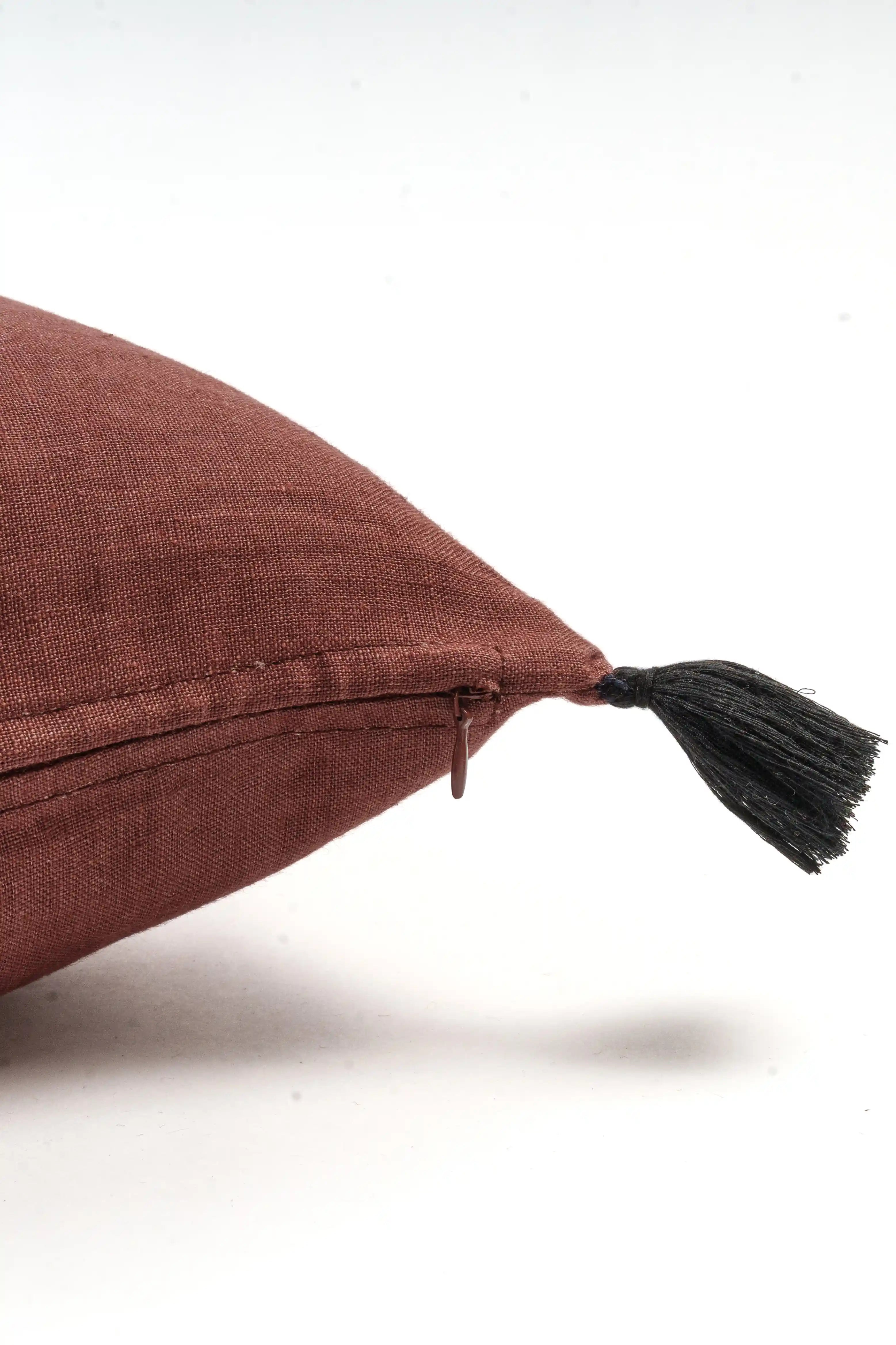 Linen Cushion Cover - Brown
